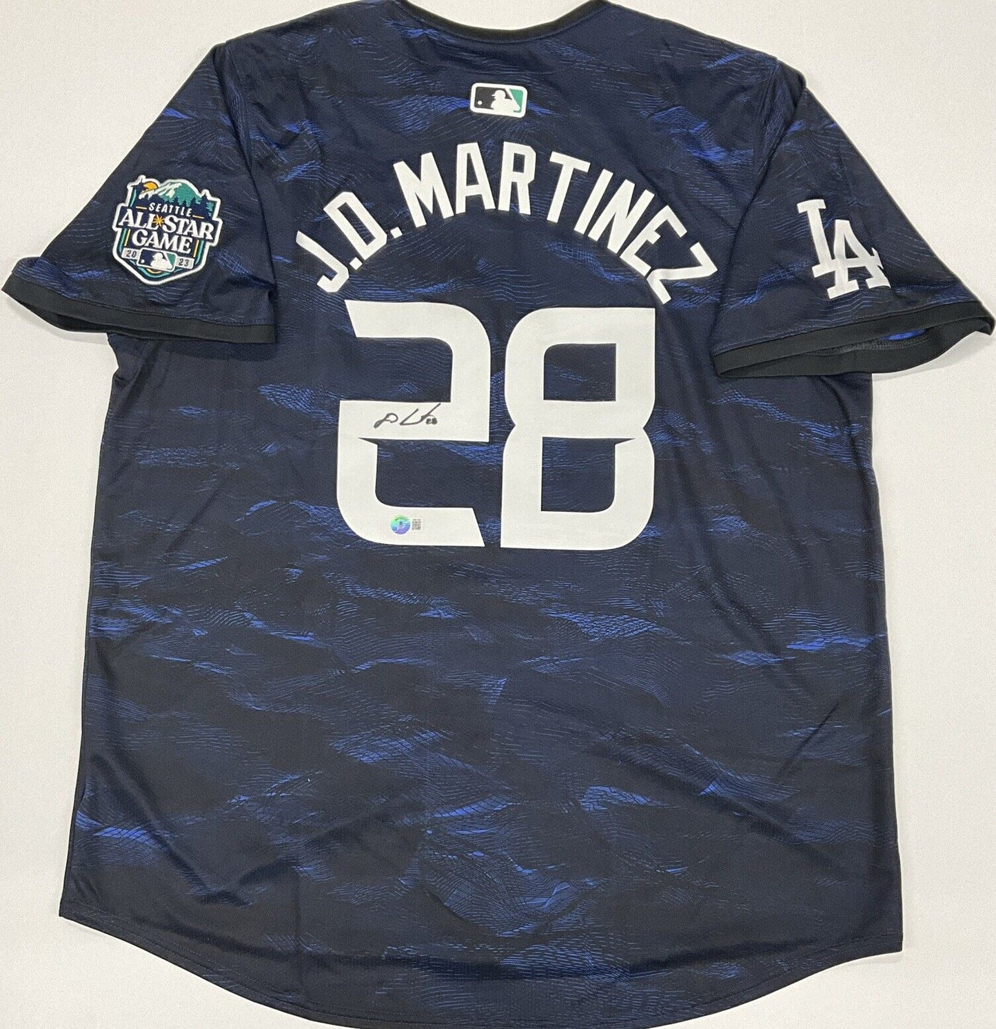 JD MARTINEZ DODGERS RED SOX SIGNED NIKE 2023 ALL STAR GAME JERSEY BAS W807886