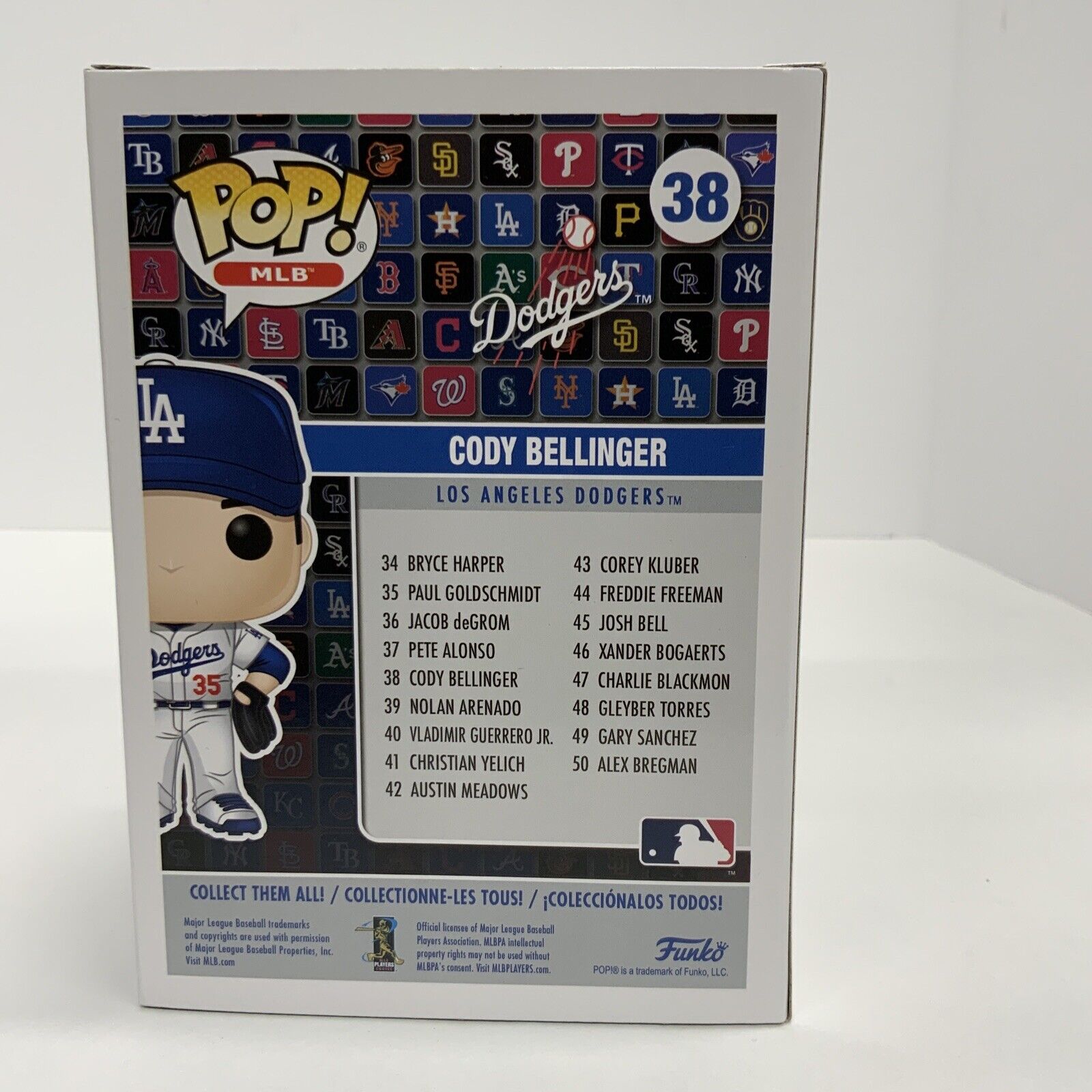 CODY BELLINGER SIGNED LOS ANGELES DODGERS WS CHAMP FUNKO POP