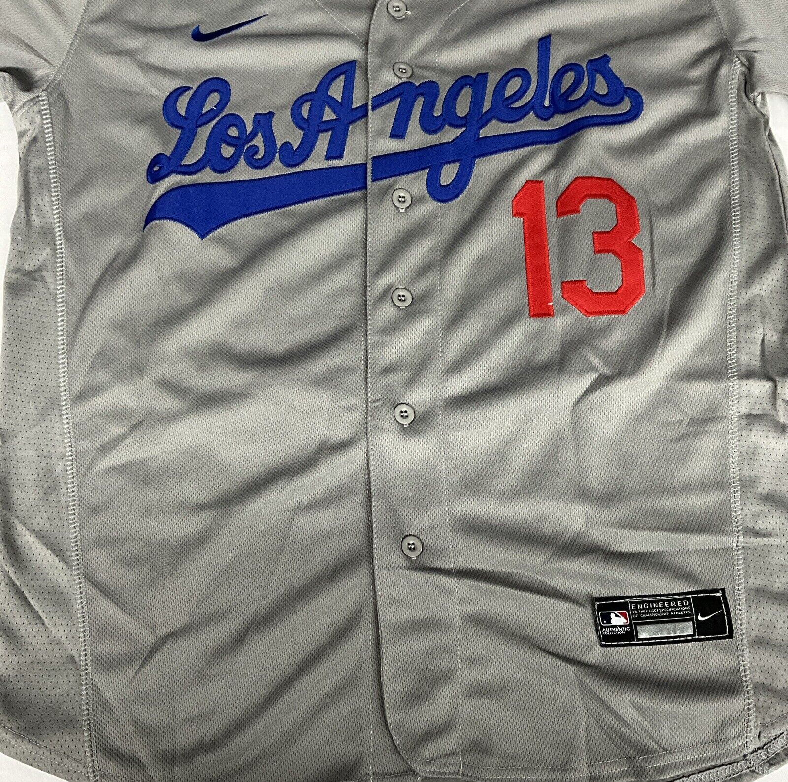 MAX MUNCY DODGERS SIGNED 2020 WORLD SERIES JERSEY "2020 WS CHAMPS" PSA 1C01878