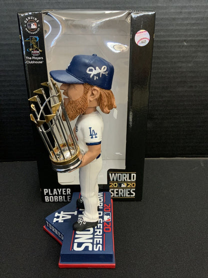 JUSTIN TURNER DODGERS SIGNED FOCO 2020 WS CHAMPIONSHIP BOBBLEHEAD PSA 9A70524