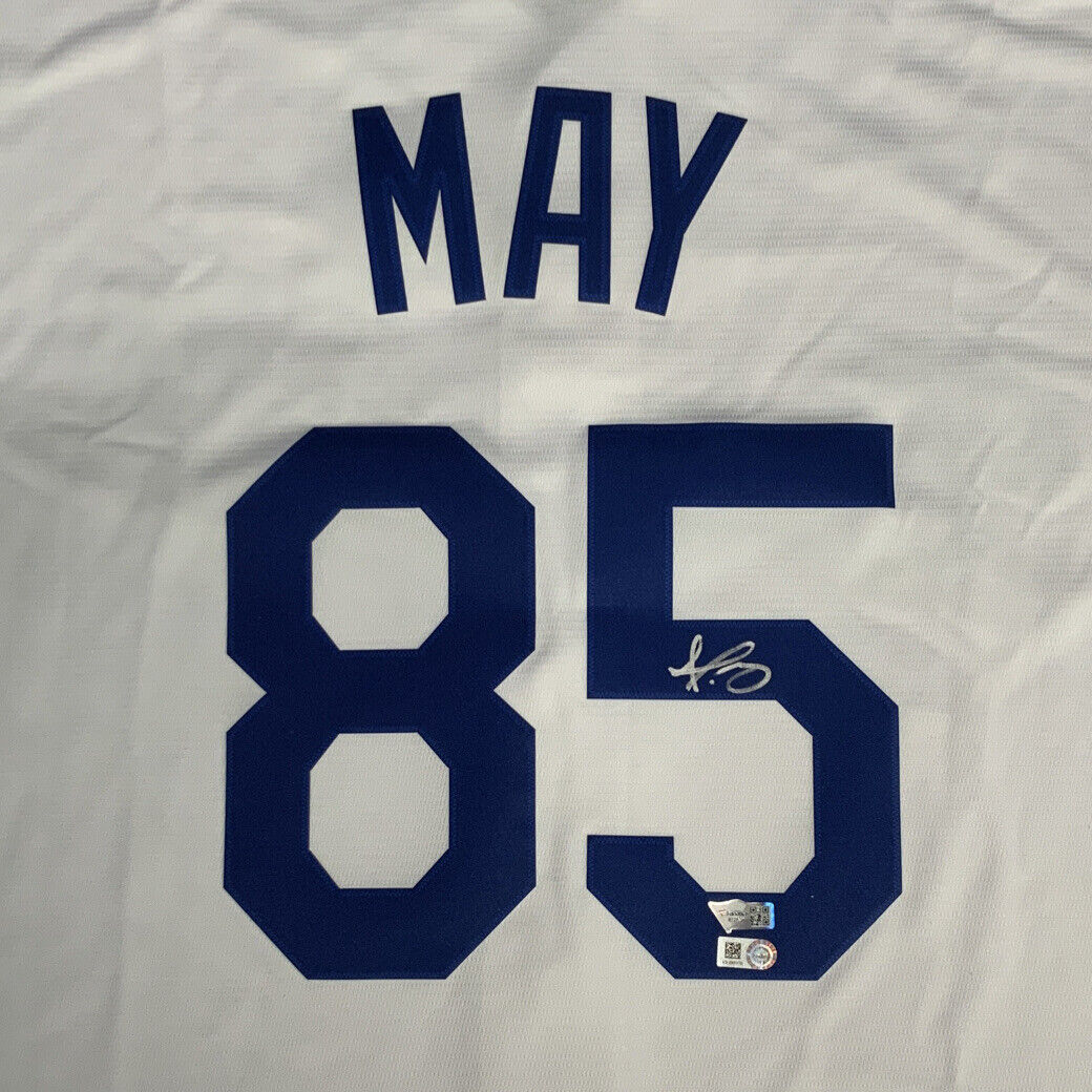 DUSTIN MAY DODGERS 2020 WORLD SERIES CHAMPION SIGNED NIKE JERSEY MLB VS646170