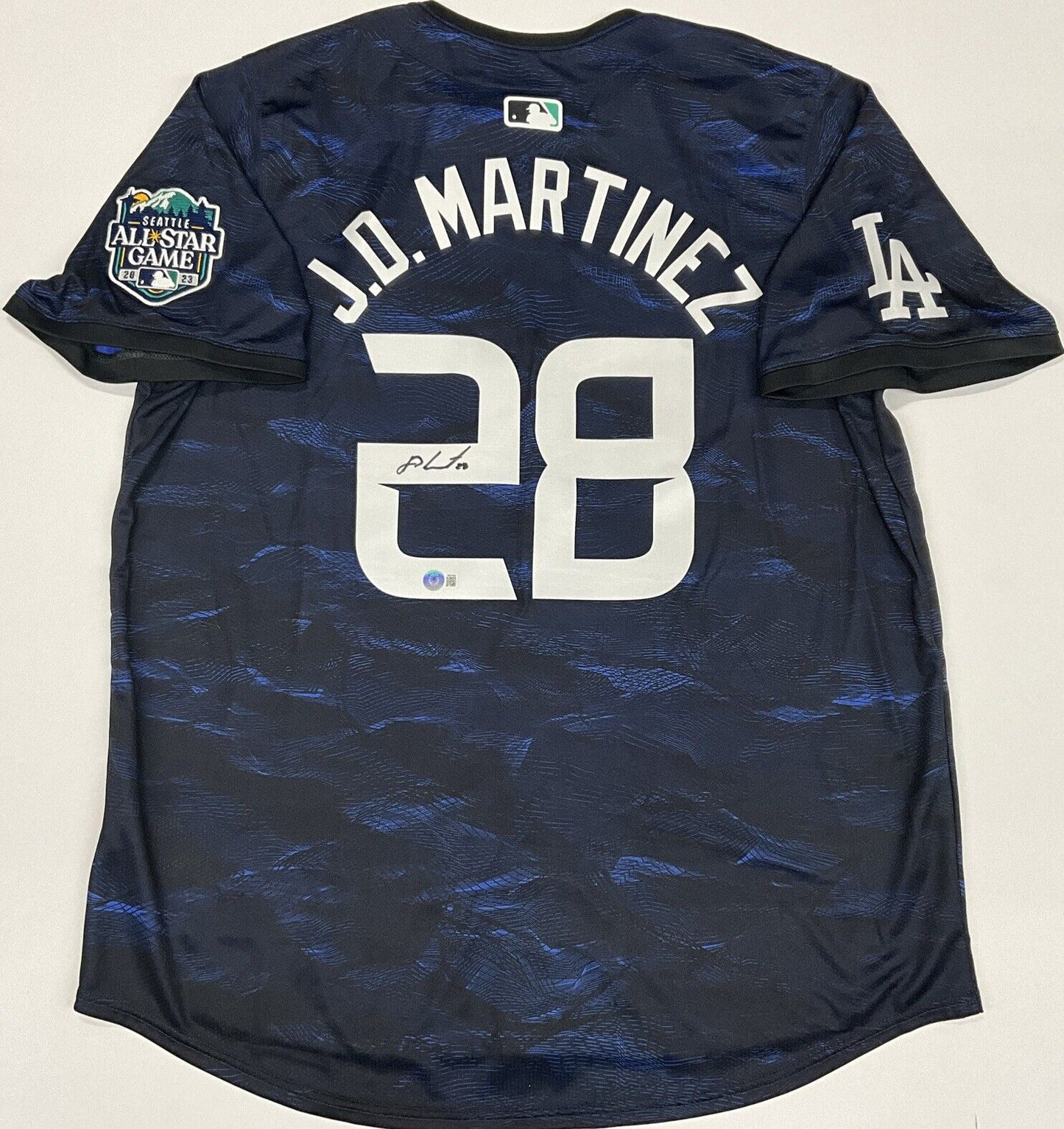 JD MARTINEZ DODGERS RED SOX SIGNED NIKE 2023 ALL STAR GAME JERSEY BAS W807888