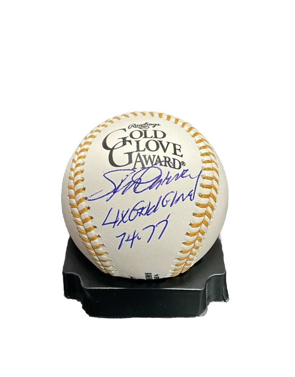 STEVE GARVEY DODGERS SIGNED GOLD GLOVE BASEBALL "4X GOLD GLOVE 74-77" INSC PSA