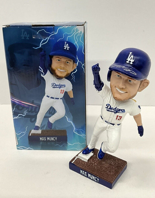 MAX MUNCY 2020 WS CHAMP SIGNED DODGERS 2023 SGA BOBBLEHEAD PSA 2C82042