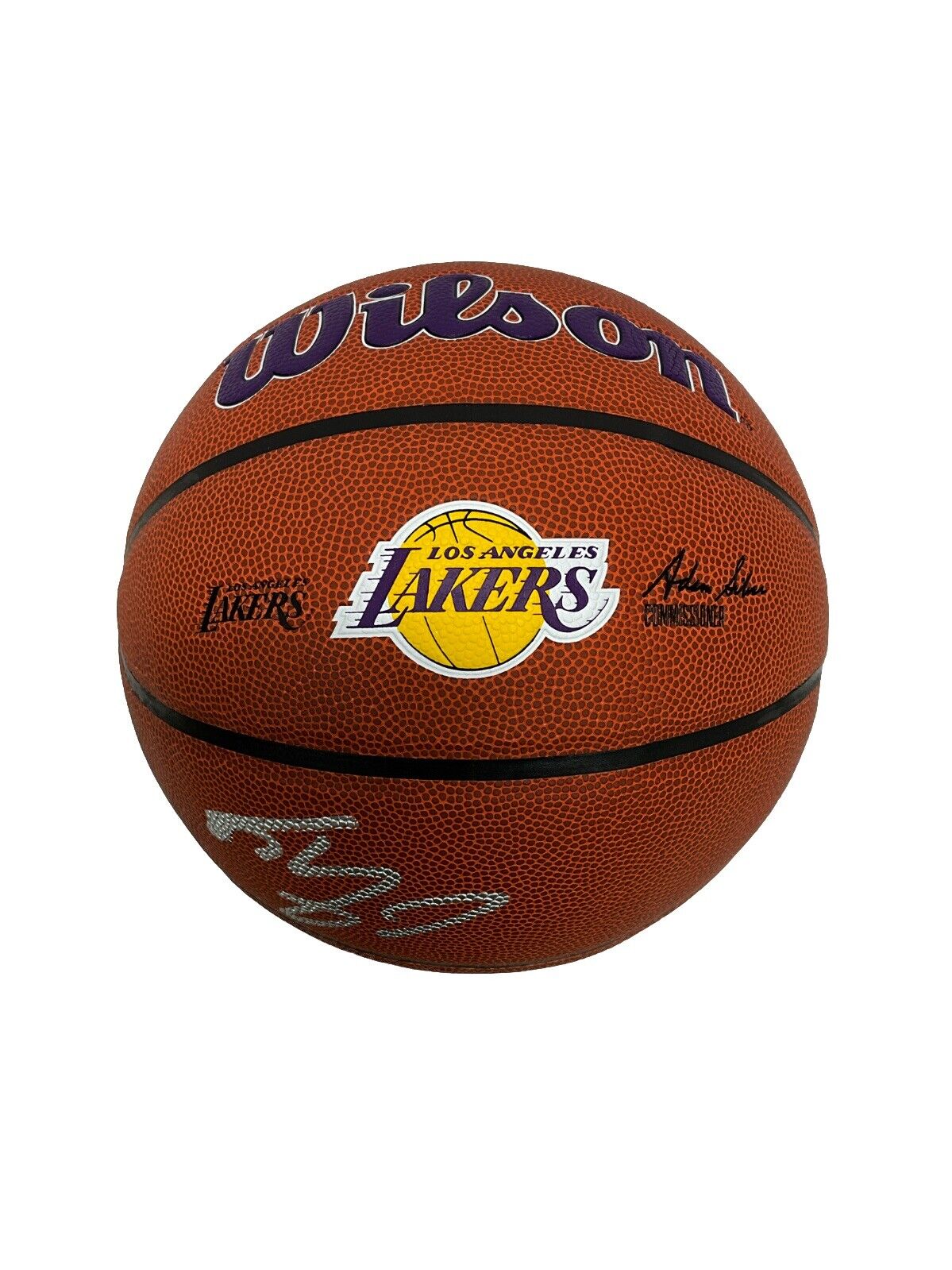 SHAQUILLE O'NEAL SIGNED LOS ANGELES LAKERS WILSON LOGO BASKETBALL BAS 1W489436