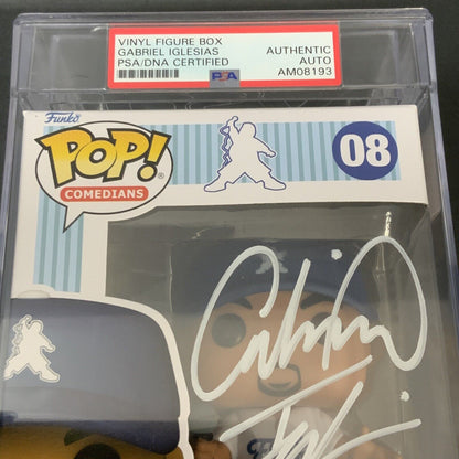 GABRIEL IGLESIAS SIGNED "STADIUM FLUFFY" FUNKO POP 08 PSA ENCAPSULATED AM08193