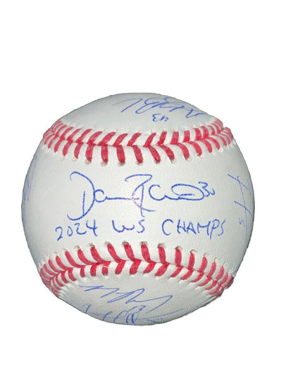 DODGERS SIGNED 2024 WORLD SERIES BALL 17 AUTOS FREEMAN TEO MUNCY BUEHLER PSA 063