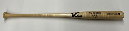 CHRIS TAYLOR DODGERS SIGNED VICTUS BAT "2021 NL WILDCARD WALK0FF HR" BAS WZ59562