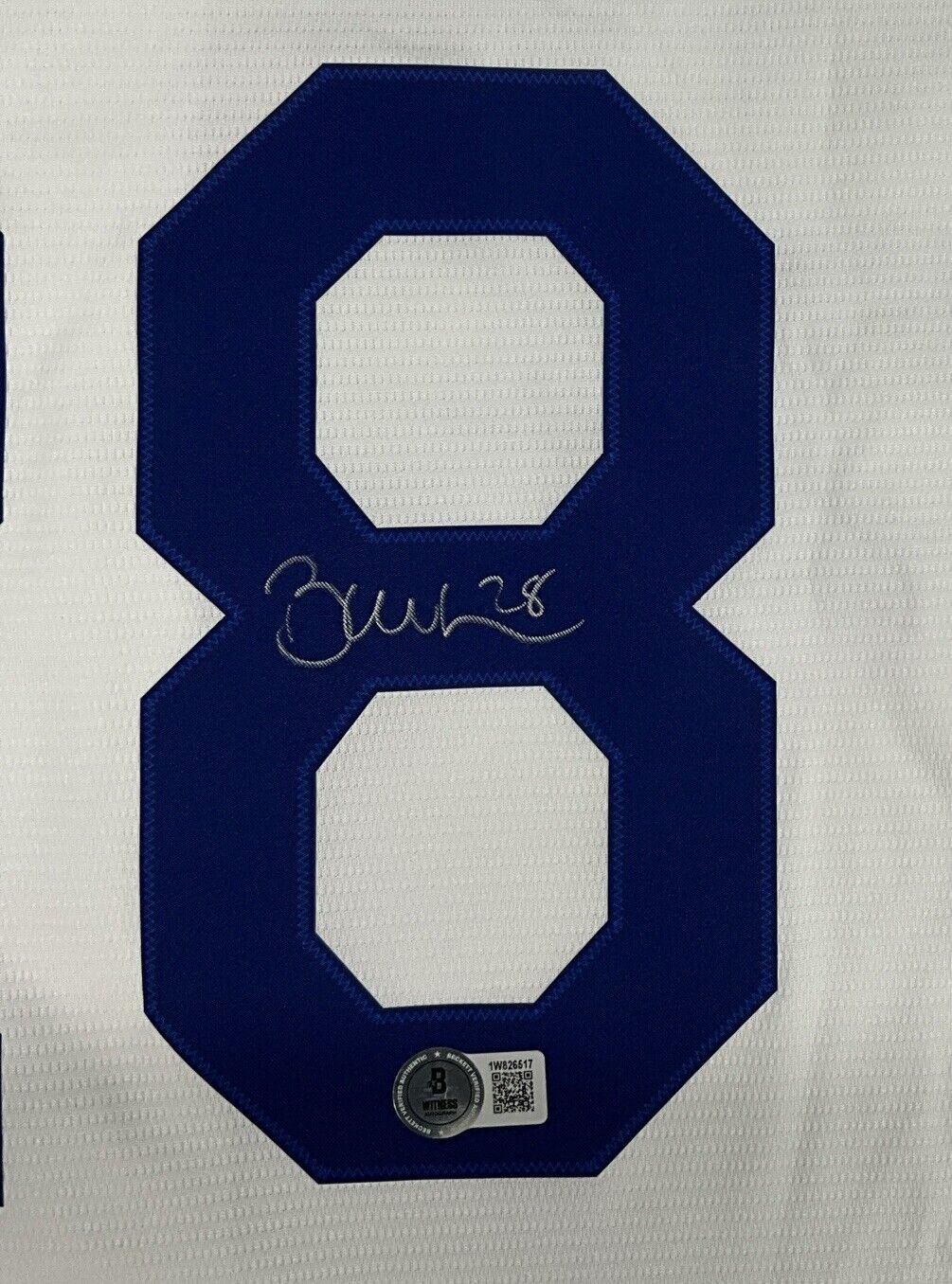 BOBBY MILLER SIGNED DODGERS JERSEY "MILLER TIME MLB DEBUT 1ST WIN " BAS 1W826517