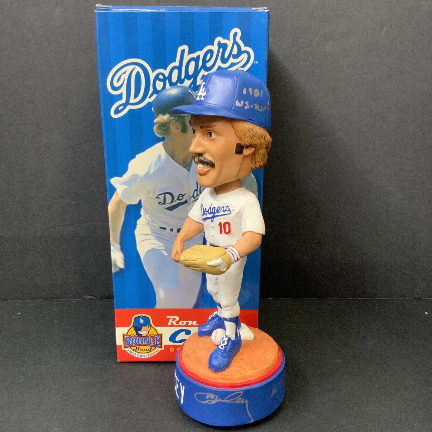 RON CEY  DODGERS SIGNED 2006 LIMITED EDITION MUSICAL BOBBLEHEAD BAS WX93898