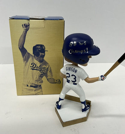 KIRK GIBSON DODGERS SIGNED 2019 SGA BOBBLEHEAD "88 WS CHAMPS" INSCRI PSA 3T04225