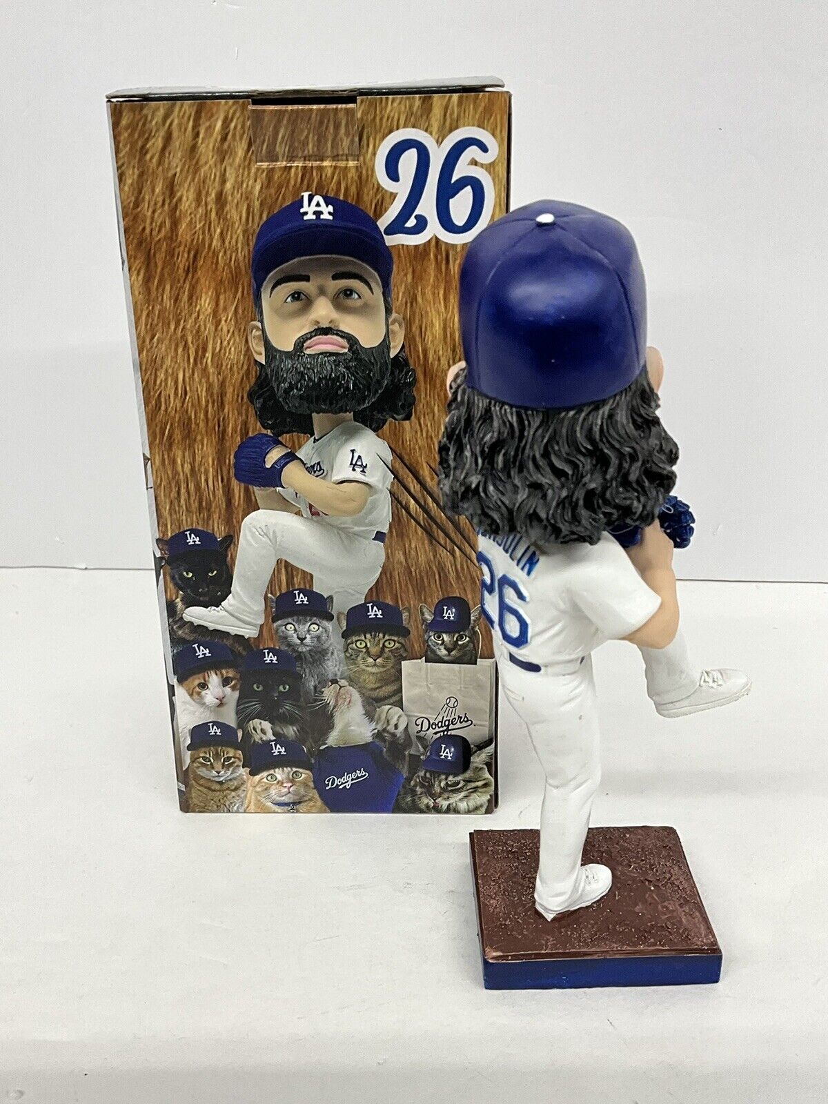 TONY GONSOLIN SIGNED DODGERS SGA BOBBLEHEAD "2020 WS CHAMPS" INSCRIP PSA 2C60243