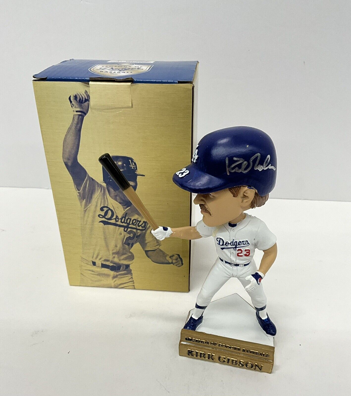 KIRK GIBSON DODGERS SIGNED 2019 SGA BOBBLEHEAD "88 WS CHAMPS" INSCRI PSA 3T04225