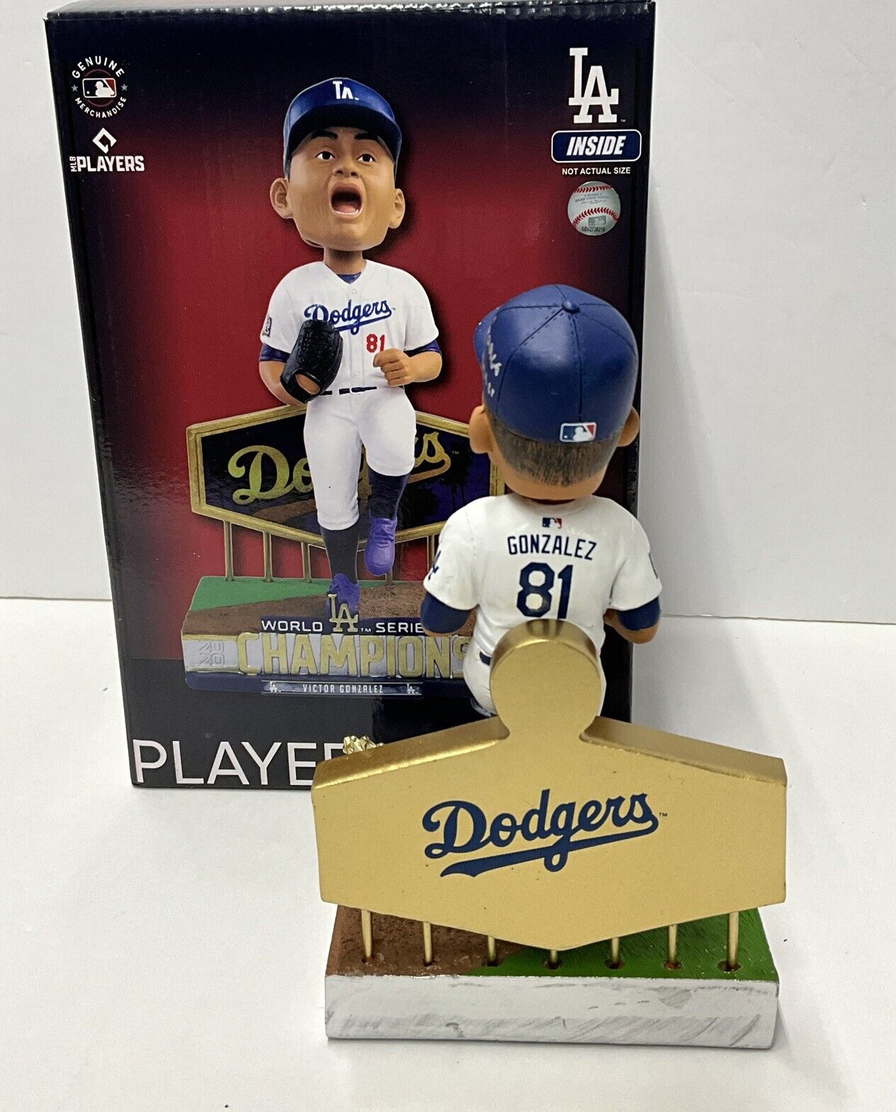 VICTOR GONZALEZ DODGERS SIGNED 20 WS FOCO BOBBLEHEAD "GAME 6 WINNER" PSA 2C88324