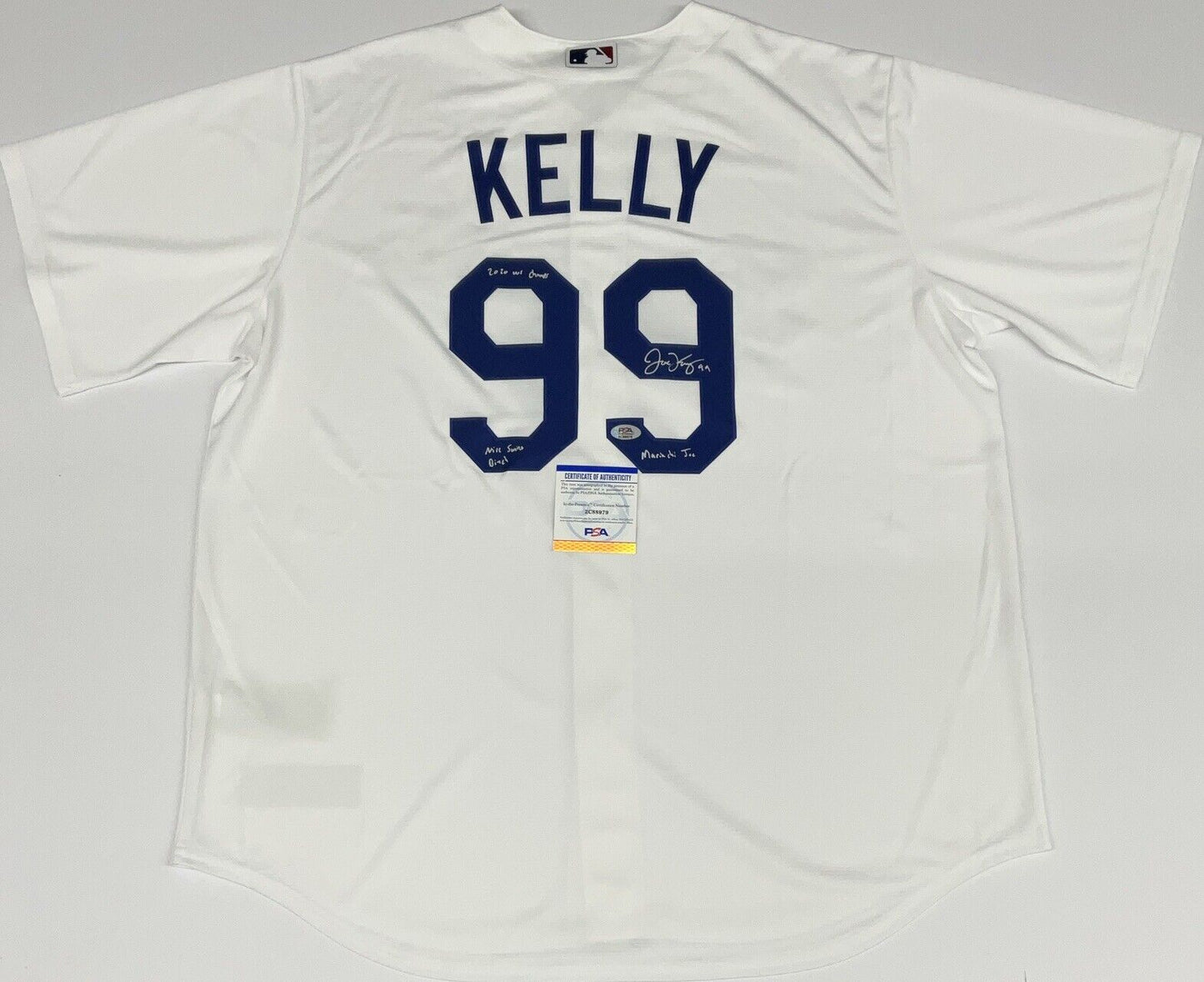 JOE KELLY SIGNED JERSEY "2020 CHAMPS NICE SWING BITCH MARIACHI JOE" PSA 2C88979