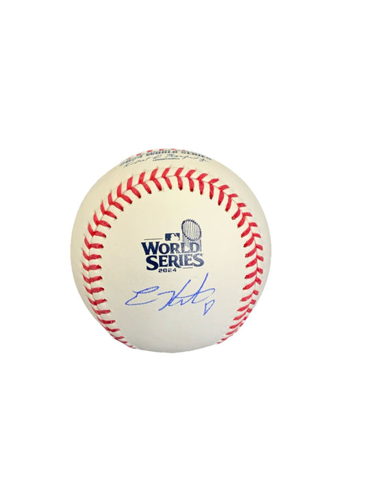 KIKE HERNANDEZ  DODGERS SIGNED 2024 WORLD SERIES BASEBALL  BECKETT