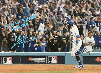 CHRIS TAYLOR DODGERS SIGNED 22X26 CANVAS "WILDCARD WALKOFF HOME RUN" PSA 2C53359