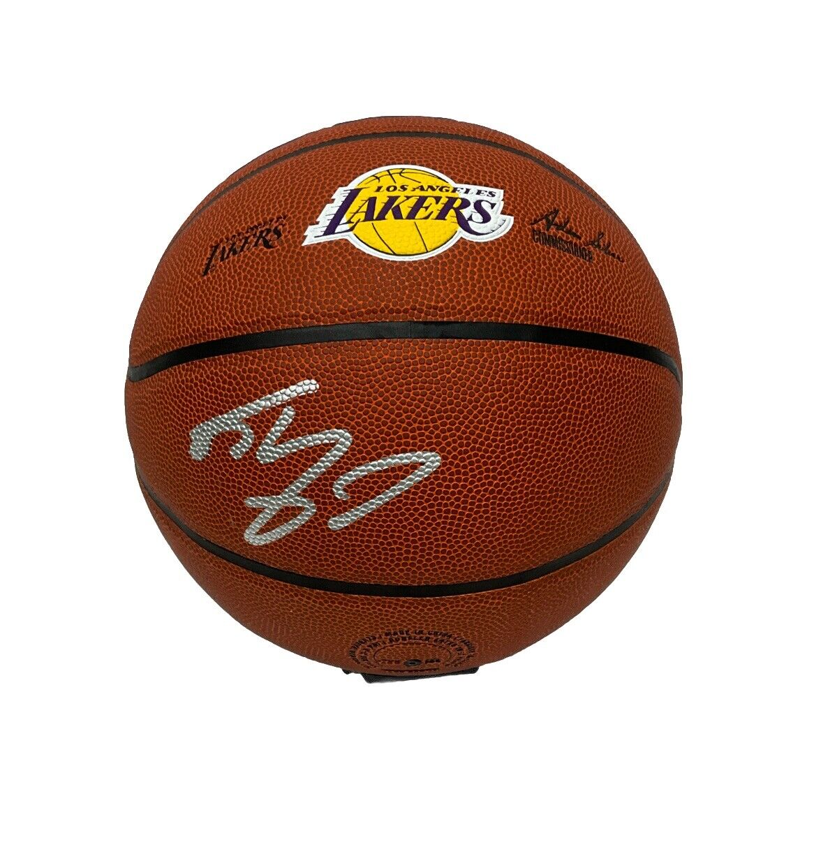 SHAQUILLE O'NEAL SIGNED LOS ANGELES LAKERS WILSON LOGO BASKETBALL BAS 1W489436