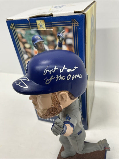 MAX MUNCY SIGNED DODGERS 2021 BOBBLEHEAD "GET IT OUT OF THE OCEAN" PSA 2C51374