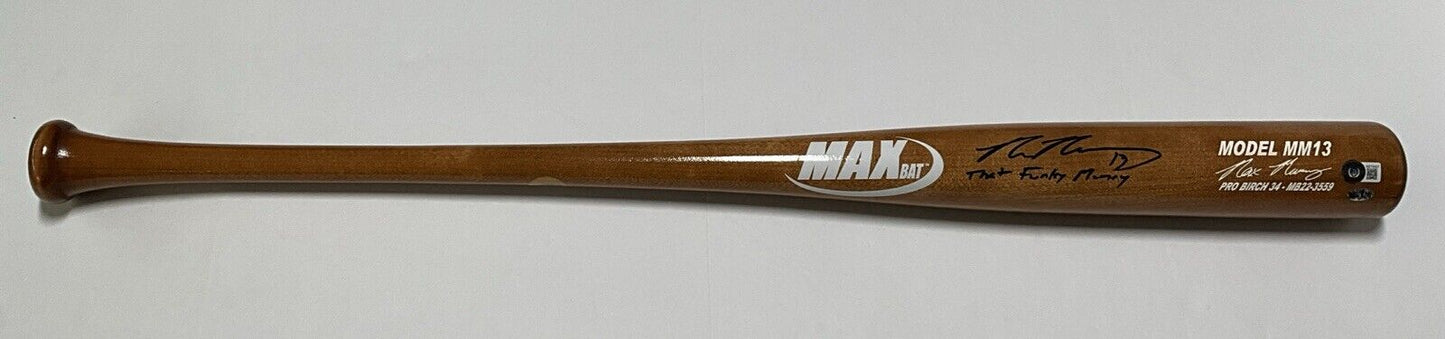 MAX MUNCY DODGERS SIGNED GOLD MAXBAT MODEL BAT "THAT FUNKY MUNCY" BAS WZ79427