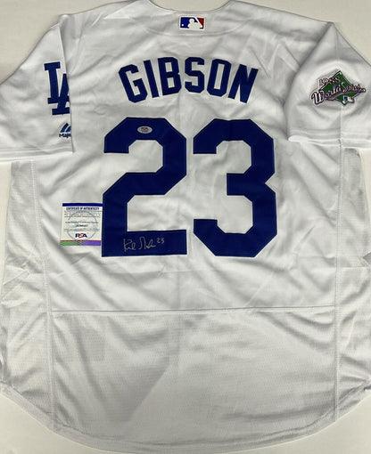 KIRK GIBSON SIGNED LOS ANGELES DODGERS 1988 WORLD SERIES JERSEY PSA 2C69587