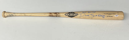 DJ PETERS DODGERS TIGERS FULL NAME SIGNED GAME USED OLD HICKORY BAT PSA RG29226