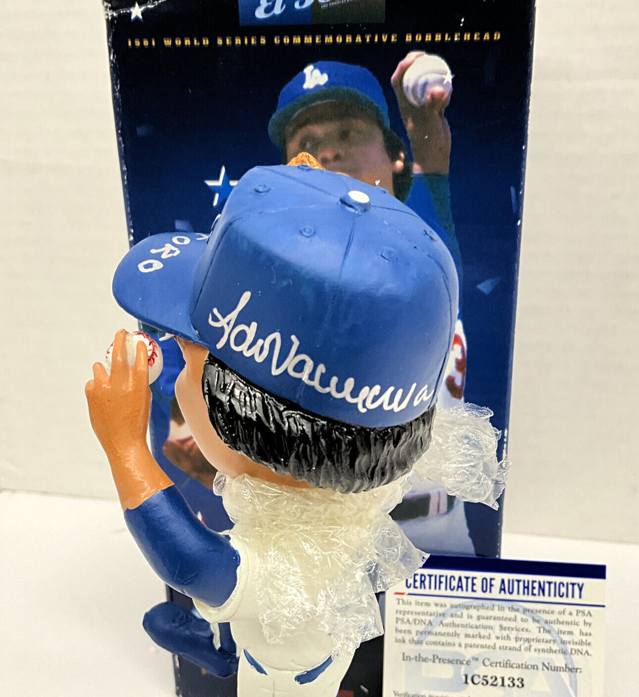 FERNANDO VALENZUELA DODGERS SIGNED 06 SGA LE SILVER BASE