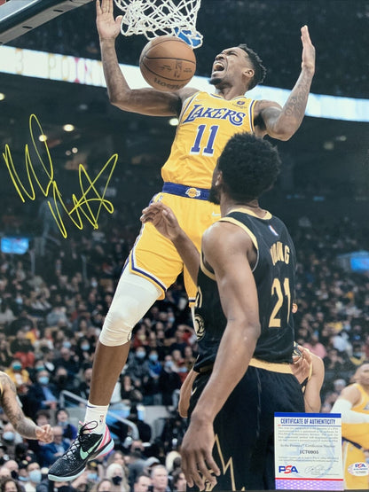 MALIK MONK LAKERS SIGNED 16X20 DUNK CELEBRATION PHOTO PSA ITP AUTHENTICATED