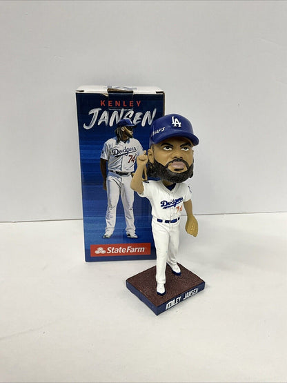 KENLEY JANSEN SIGNED DODGERS 2019 SGA BOBBLEHEAD "2020 WS CHAMPS" IN PSA 9A48400