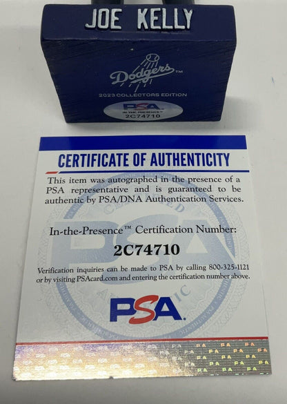 JOE KELLY SIGNED DODGERS 2023 SGA BOBBLEHEAD "MARIACHI JOE" INSCRIP PSA 2C74710