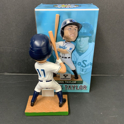 CHRIS TAYLOR DODGERS SIGNED EVERETT AQUASOX MINOR LEAGUE BOBBLEHEAD PSA 1C08005