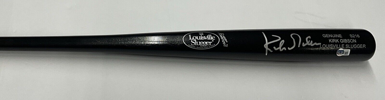 KIRK GIBSON DODGERS TIGERS SIGNED LOUISVILLE SLUGGER GAME MODEL BAT BAS W140584