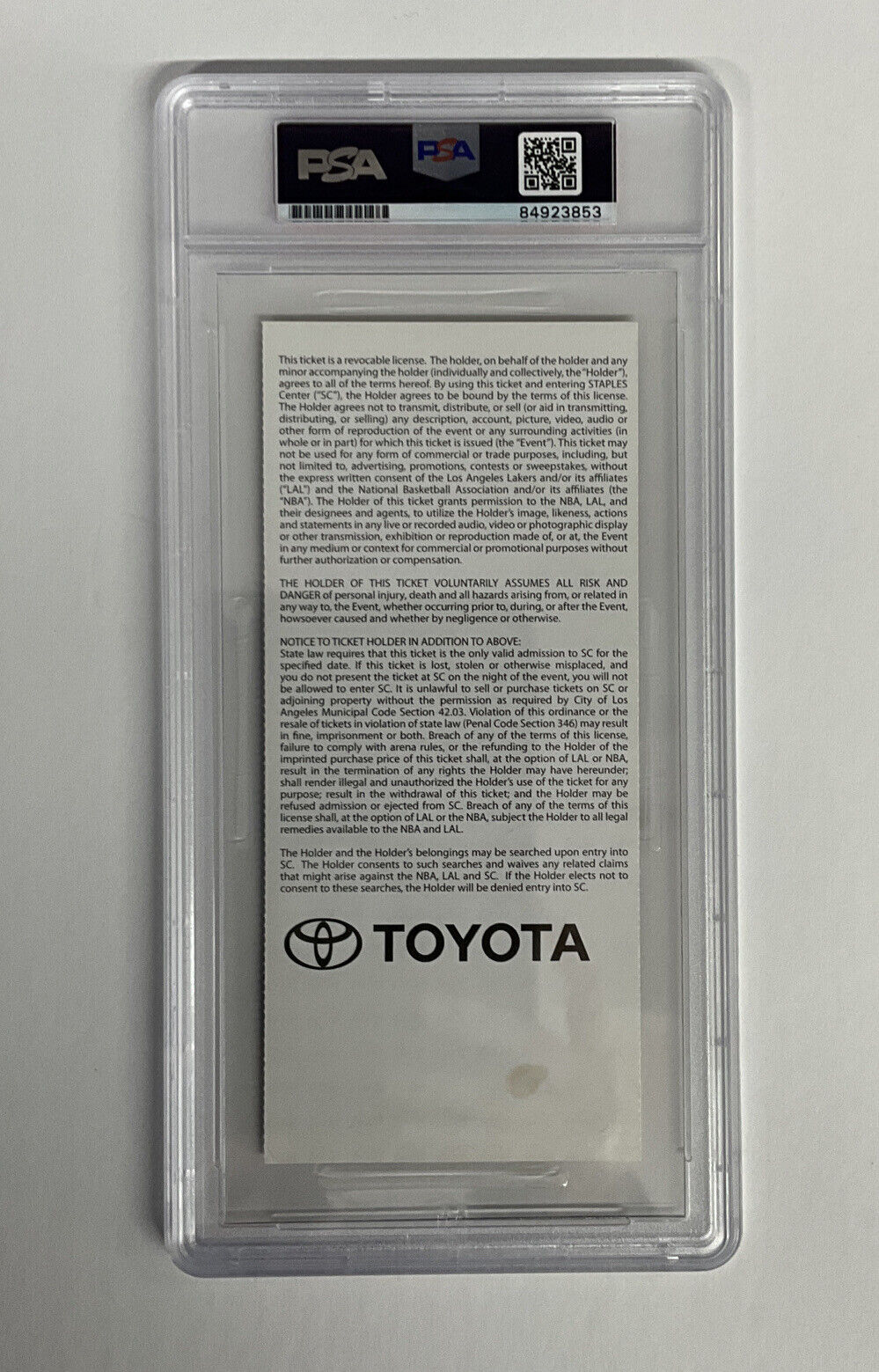 DEREK FISHER SIGNED 2009 NBA FINALS TICKET STUB "2009 NBA CHAMPS" PSA 84923853