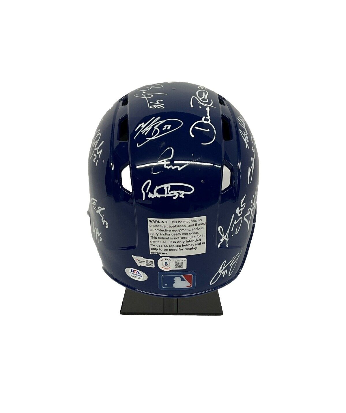 DODGERS 2020 WORLD SERIES CHAMPION FULL TEAM SIGNED HELMET 29 AUTOS PS – Oneway77JC