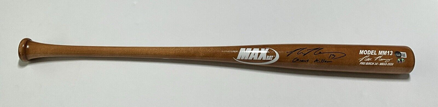 MAX MUNCY DODGERS SIGNED GOLD MAXBAT GAME MODEL BAT "GIANT KILLER" BAS WZ79539