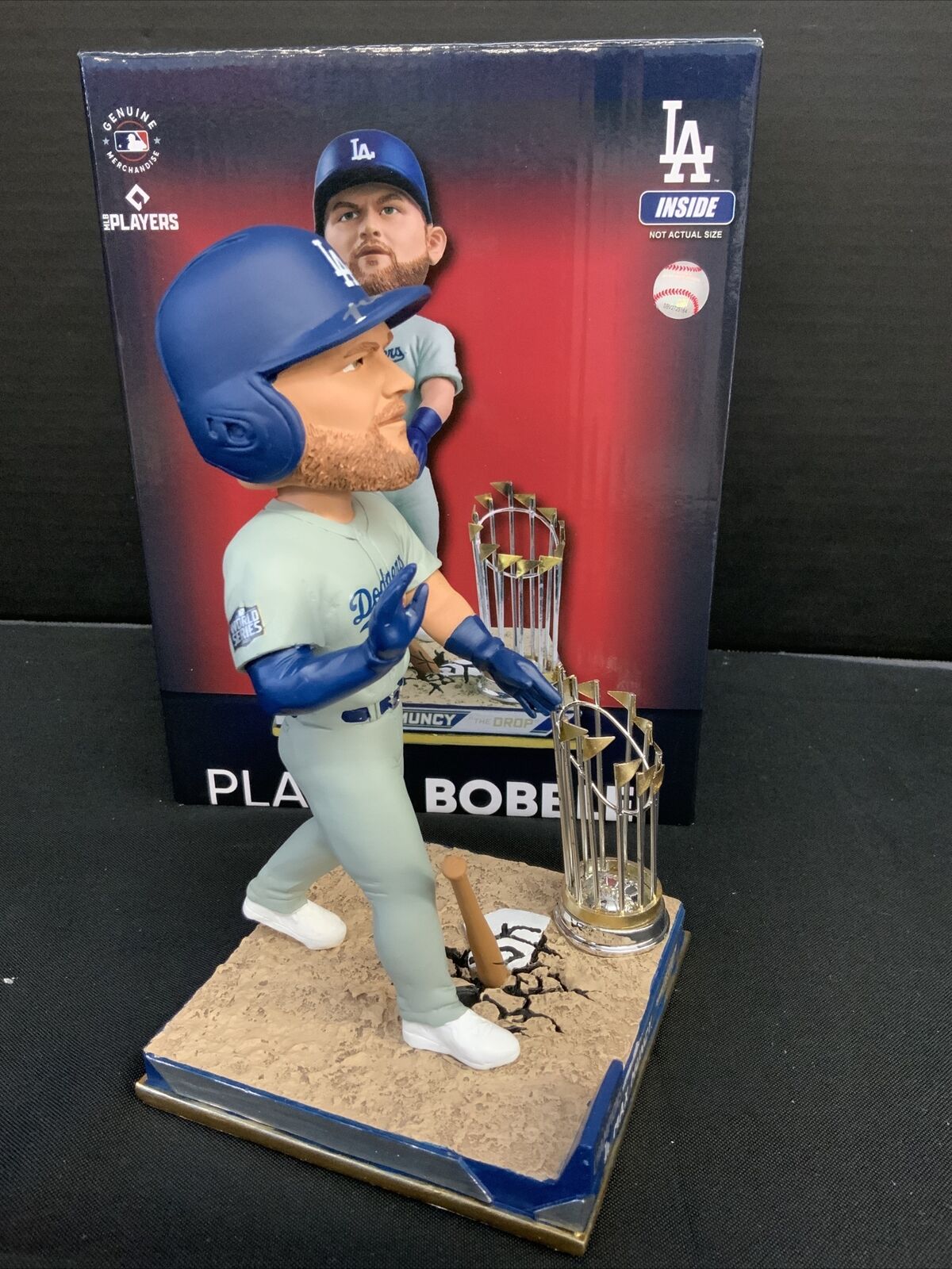 MAX MUNCY DODGERS SIGNED FOCO CHAMPIONSHIP BOBBLEHEAD "GAME 5 BOMB" PSA 9A99280