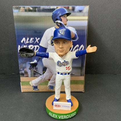 ALEX VERDUGO DODGERSRED SOX SIGNED 2019 CUCAMONGA QUAKES BOBBEHEAD PSA RG25276