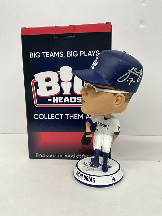 JULIO URIAS SIGNED DODGERS FOCO BIGHEAD LIMITED #/222 BOBBLEHEAD BAS AC09675