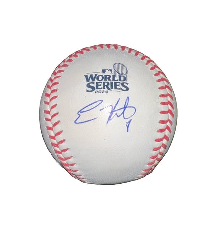 KIKE HERNANDEZ  DODGERS 3X WS CHAMP SIGNED 2024 WORLD SERIES BASEBALL PSA ITP
