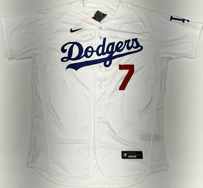 JULIO URIAS DODGERS 2020 WORLD SERIES CHAMPION SIGNED NIKE JERSEY MLB VS762047