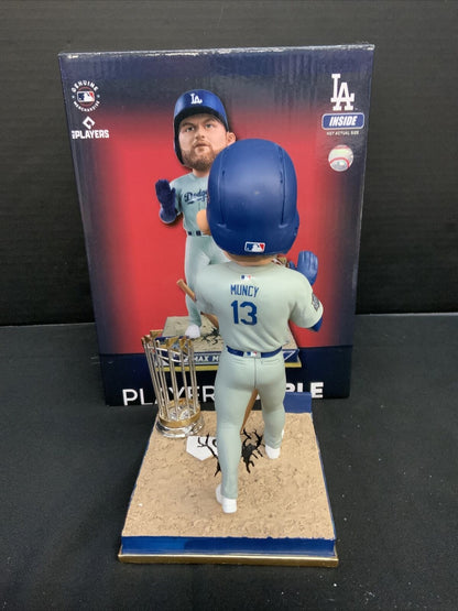 MAX MUNCY DODGERS SIGNED CHAMPIONSHIP BOBBLEHEAD "2020 WS CHAMPS" PSA 1C01939