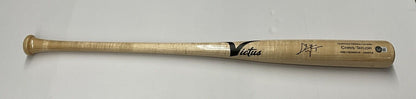 CHRIS TAYLOR DODGERS WS CHAMP SIGNED VICTUS GAME MODEL BLONDE BAT BAS  WZ59524