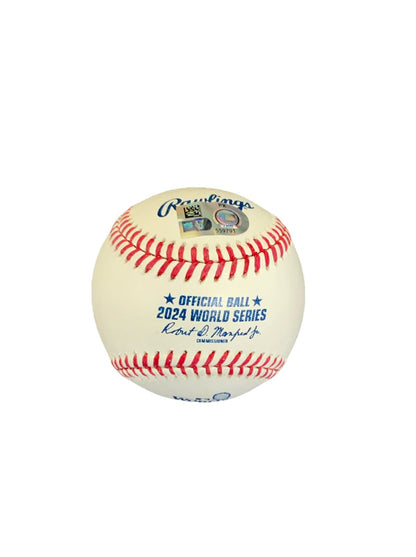 GAVIN LUX DODGERS SIGNED 2024 WORLD SERIES BASEBALL  MLB COA