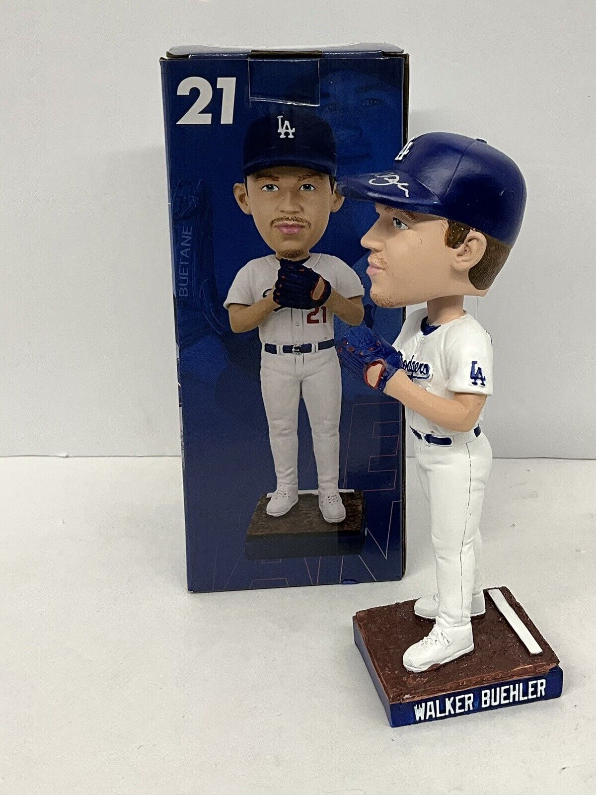 WALKER BUEHLER 2020 WS CHAMP SIGNED DODGERS 2024 SGA BOBBLEHEAD BAS 1W557070