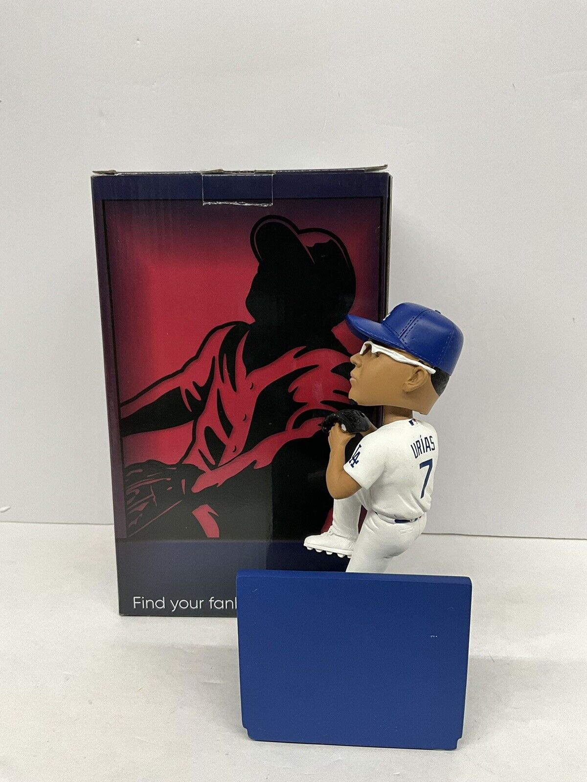 JULIO URIAS WS CHAMP SIGNED DODGERS FOCO LIMITED /222 BOBBLEHEAD BECKETT WZ59889