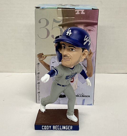 CODY BELLINGER 2020 WS CHAMP SIGNED DODGERS 2022 SGA BOBBLEHEAD BAS AC09914