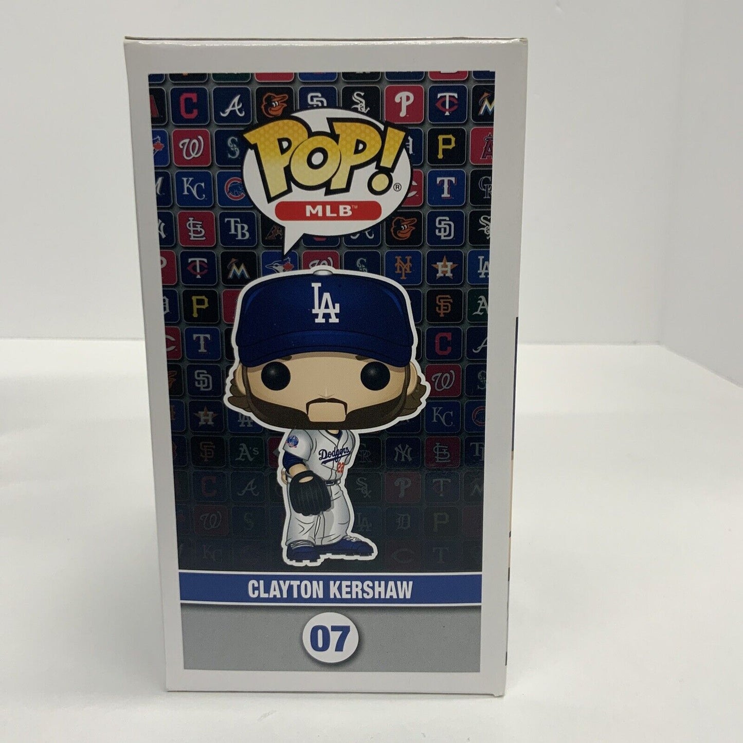 CLAYTON KERSHAW SIGNED DODGERS FUNKO POP 07 "2020 WS CHAMP" INSCRIPTION BAS ITP