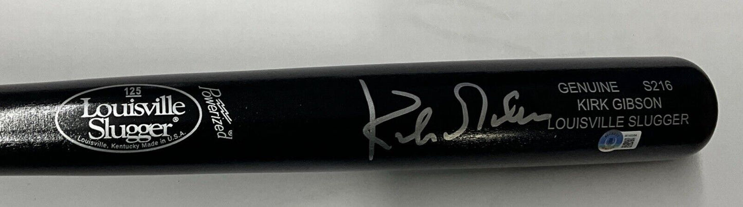 KIRK GIBSON DODGERS TIGERS SIGNED LOUISVILLE SLUGGER GAME MODEL BAT BAS W140584