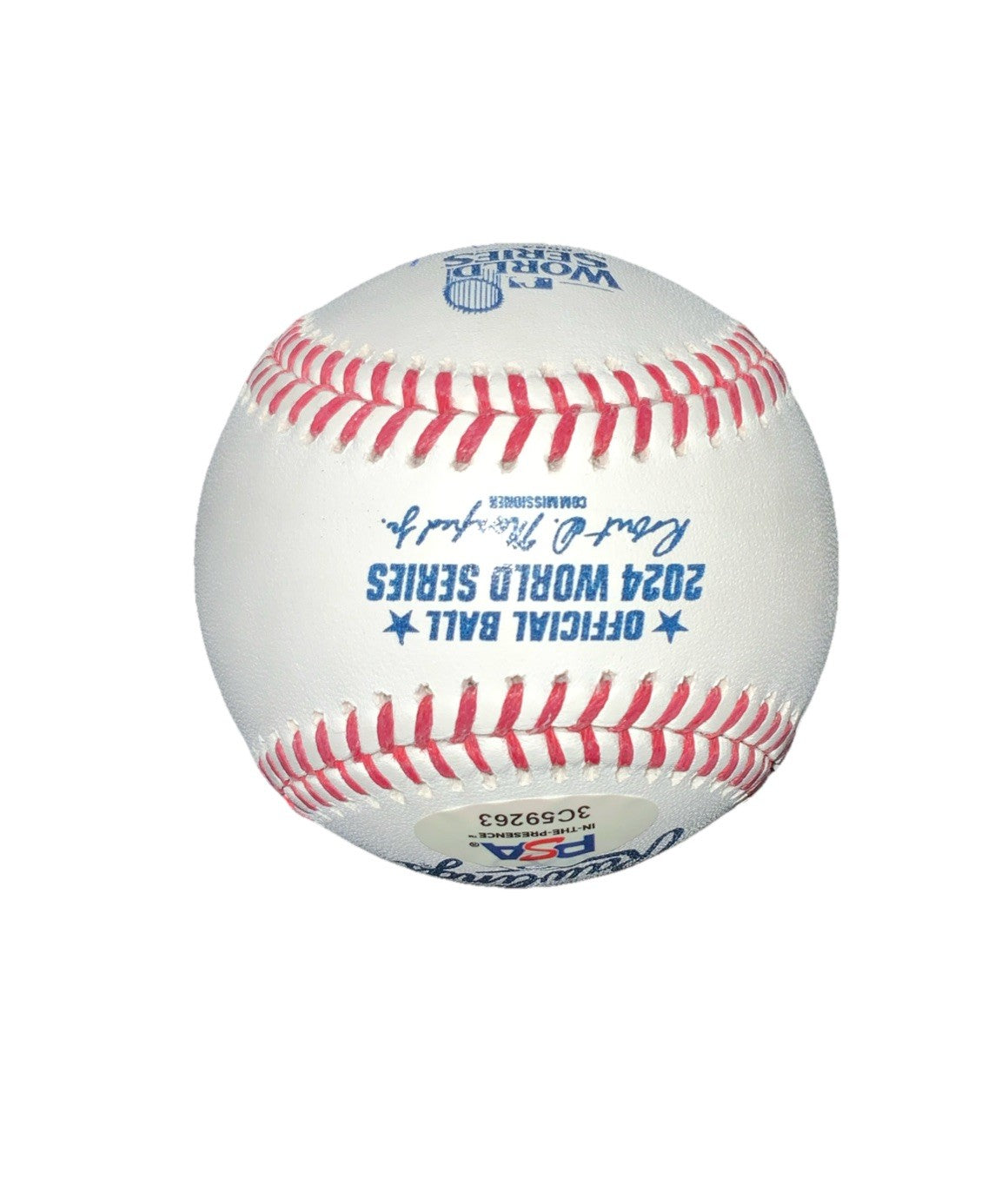 WALKER BUEHLER DODGERS SIGNED 2024 WORLD SERIES BASEBALL  PSA WITNESS