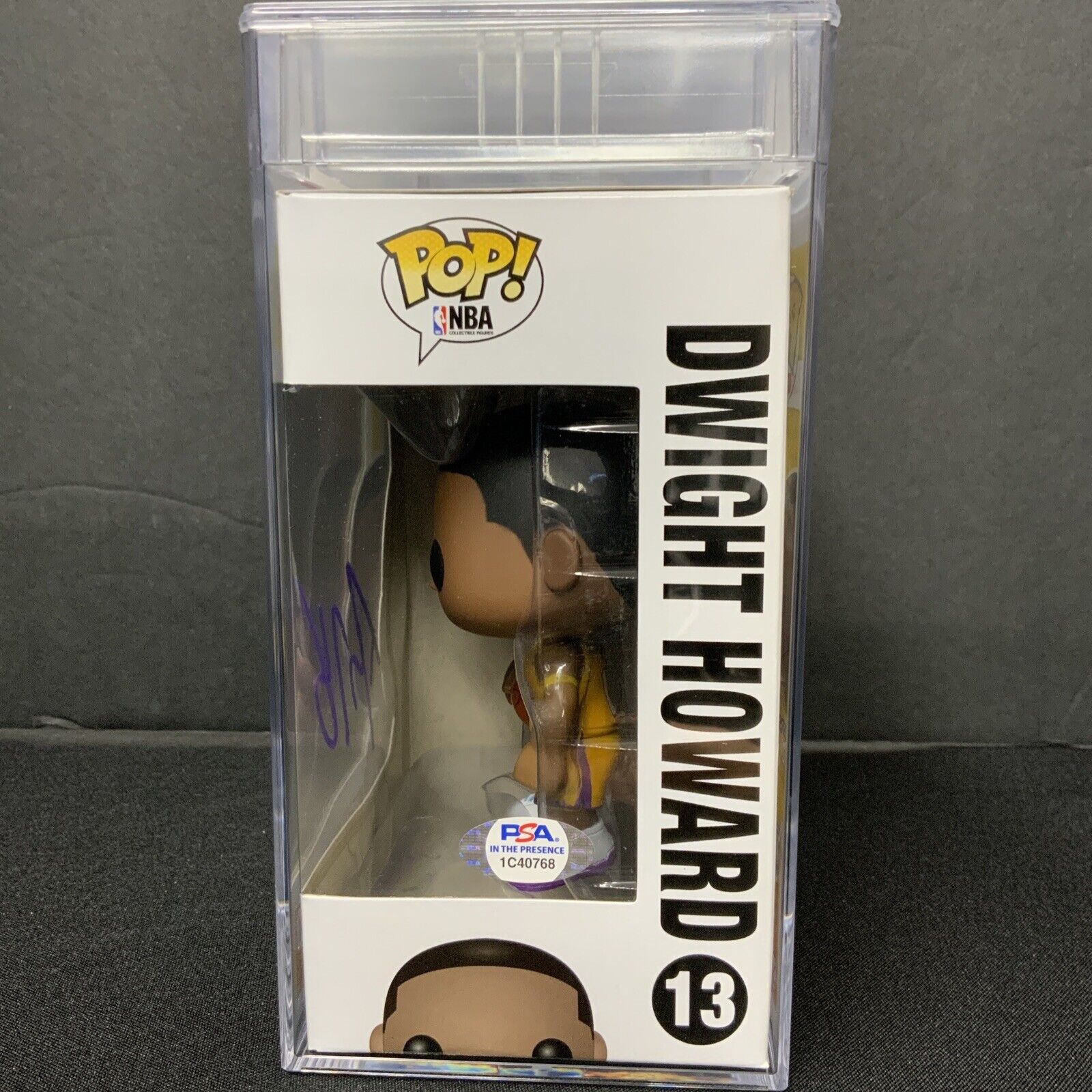 DWIGHT HOWARD SIGNED LAKERS #13 FUNKO POP PSA SLABBED GEM MINT 10 AUTO 1C40768